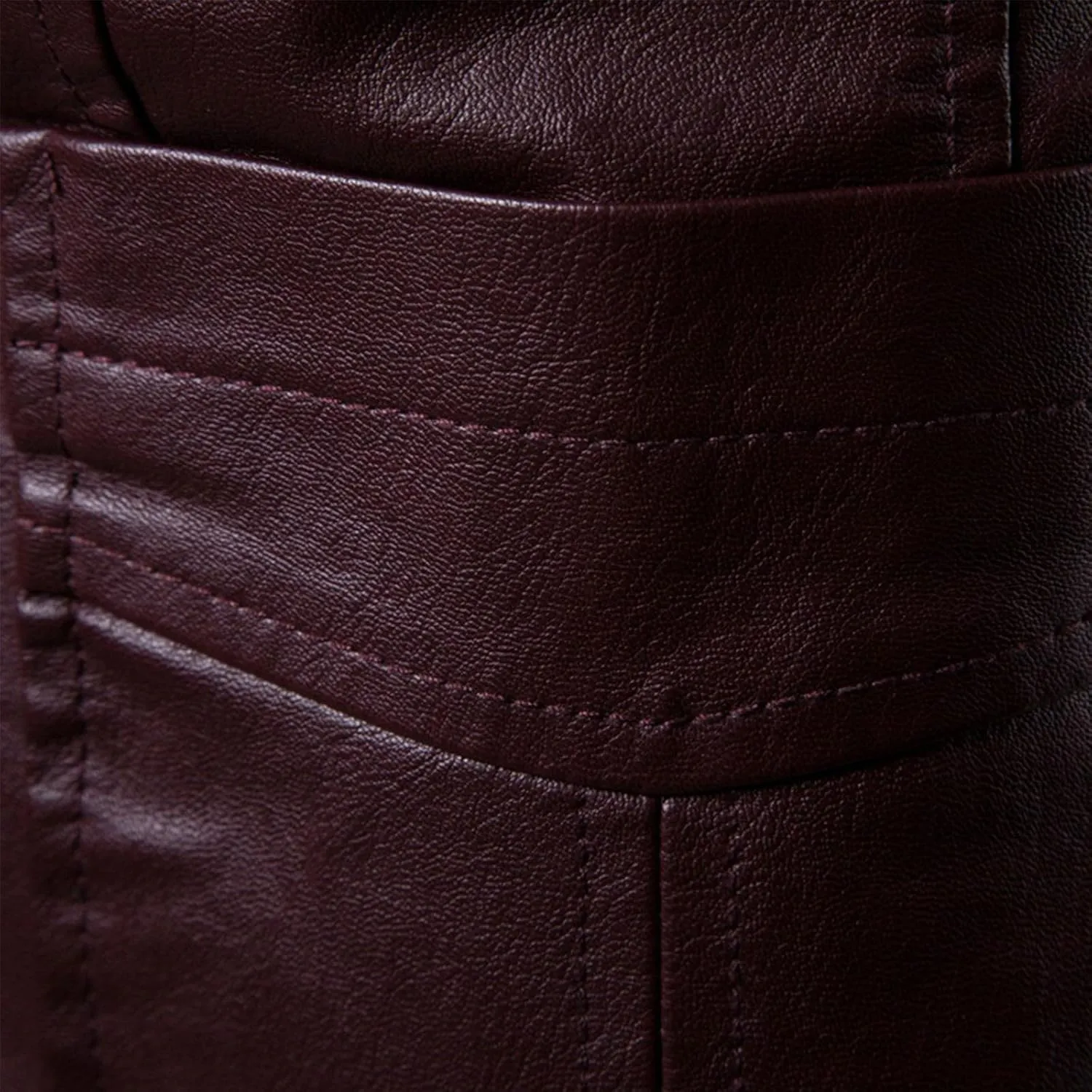 2024 Men's Regular Fit Leather Dress Suit Coats Casual Button Down Lapel Business PU Jackets Blazer with Pockets