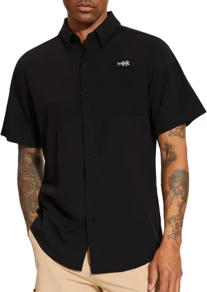 BASSDASH Men's UPF 50  Short Sleeve Button Down Fishing Shirt Breathable Lightweight for Outdoors Hiking Camping