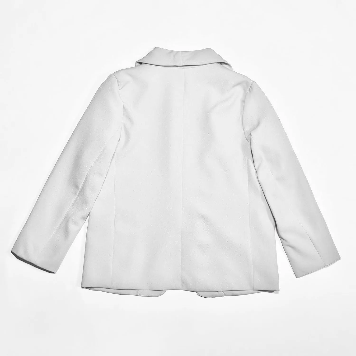 Blazer Jacket for Teen Girls Long Sleeve Y2K Solid Lapel Formal Suit Coat Casual Open Front Dress Tops with Pocket