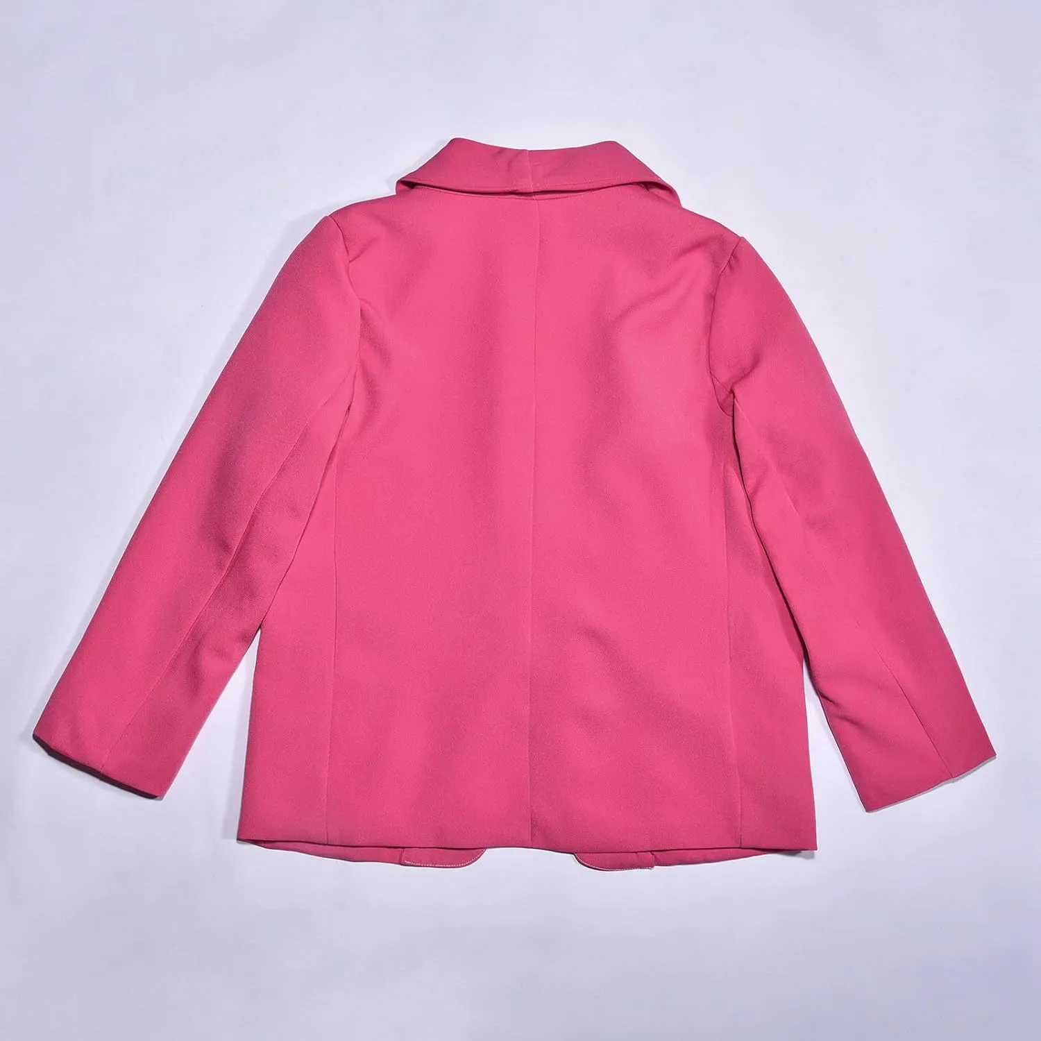 Blazer Jacket for Teen Girls Long Sleeve Y2K Solid Lapel Formal Suit Coat Casual Open Front Dress Tops with Pocket