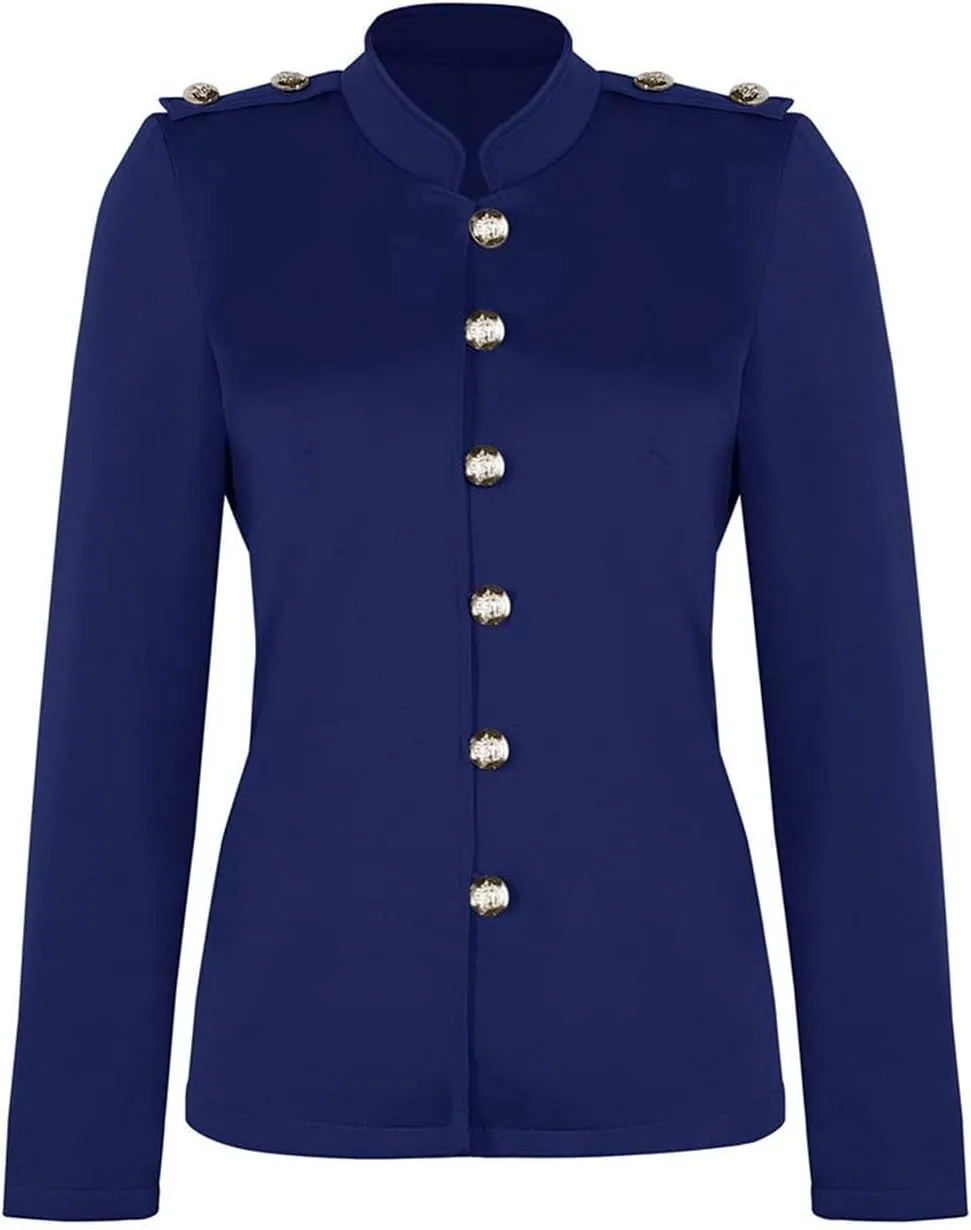 Blazer Jackets for Womens Mock Neck Button Jacket Open Front Cardigan Classic Daily Business Casual Suit Coats