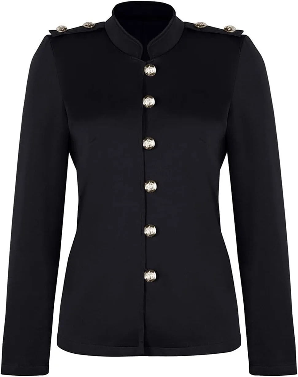 Blazer Jackets for Womens Mock Neck Button Jacket Open Front Cardigan Classic Daily Business Casual Suit Coats