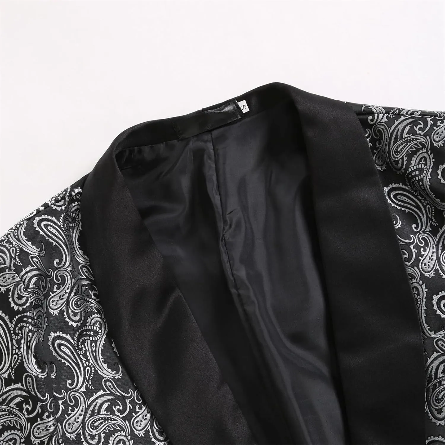 Casual Blazer for Mens Trend Color Block One Button Sport Coat Slim Lightweight Suit Blazer Jacket Prom Party Jacket