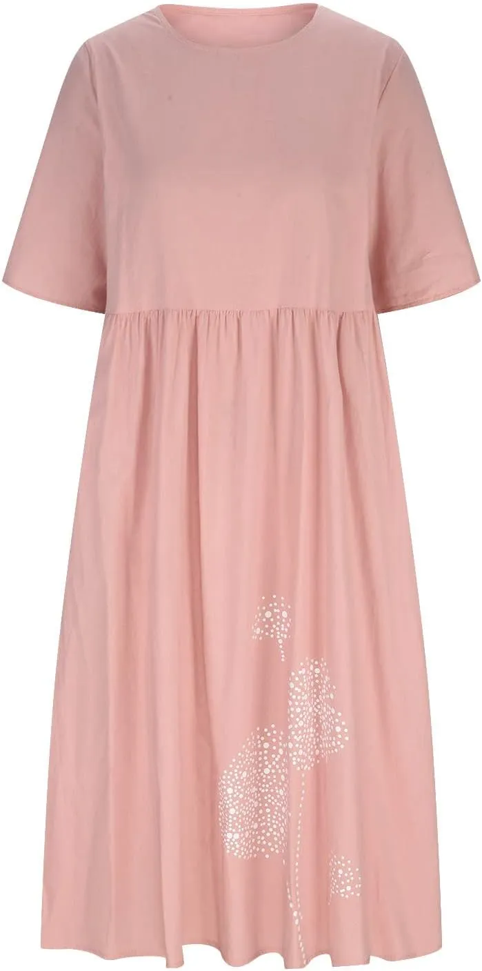 Ceboyel Women Boho Floral Summer Dresses Casual Maxi Dress Bohemian Flowy Long Dresses 2024 Trendy Vacation Clothes