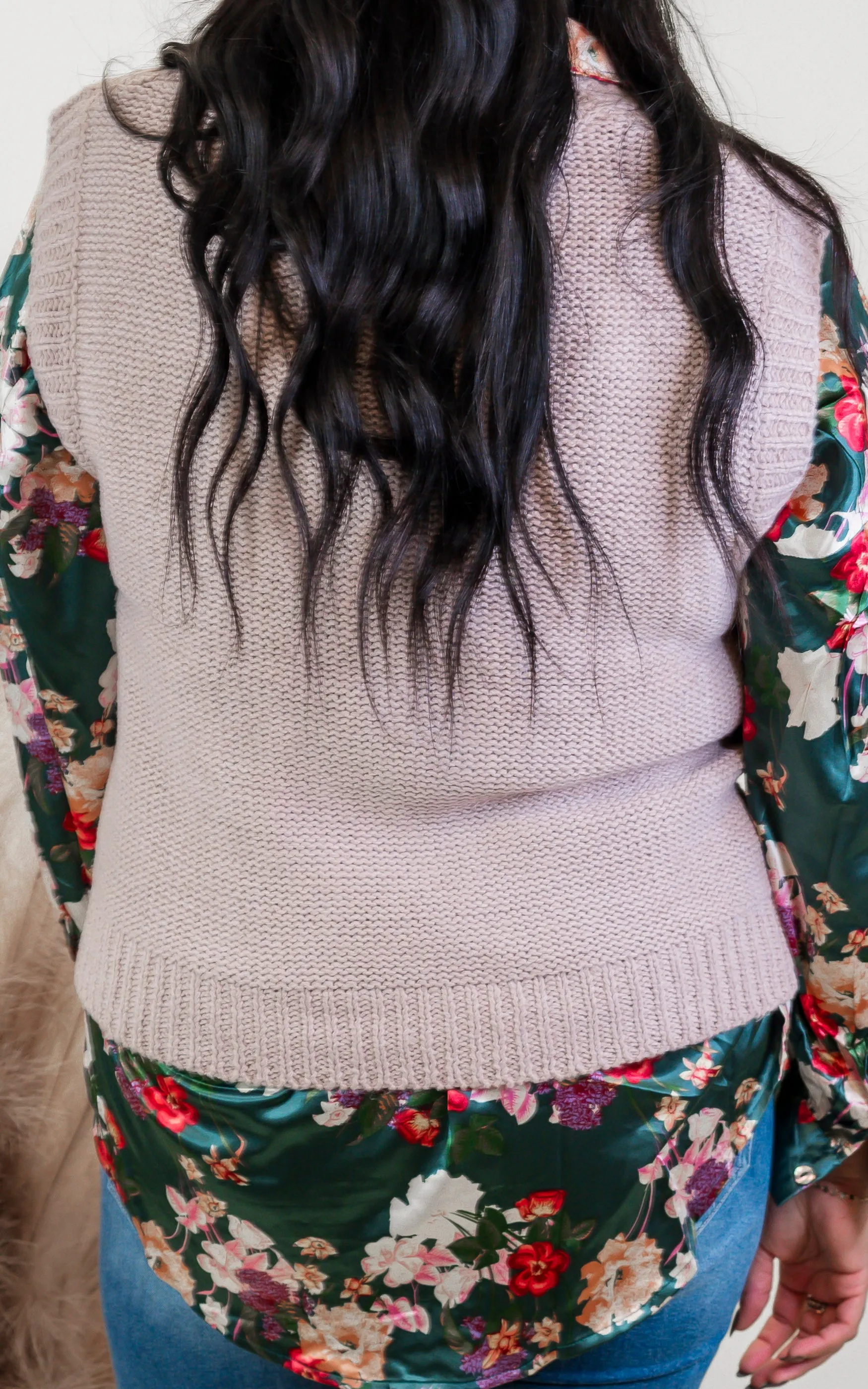 Chunky Cable Knit Sweater Vest - Final Sale