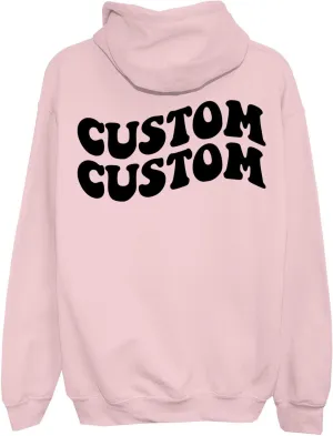 Custom Hoodie Text On Back, Words On Back of Hoodie, Hoodie Words On Back, Personalized Hoodie