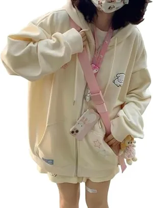 Cute Hoodie Kawaii Hoodie Y2k Hoodie Cartoon Hoodie Zip Up Hoodie Hoodies for Teen Girls Oversized Hoodie