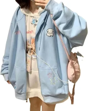 Cute Hoodie Kawaii Hoodie Y2k Hoodie Cartoon Hoodie Zip Up Hoodie Hoodies for Teen Girls Oversized Hoodie