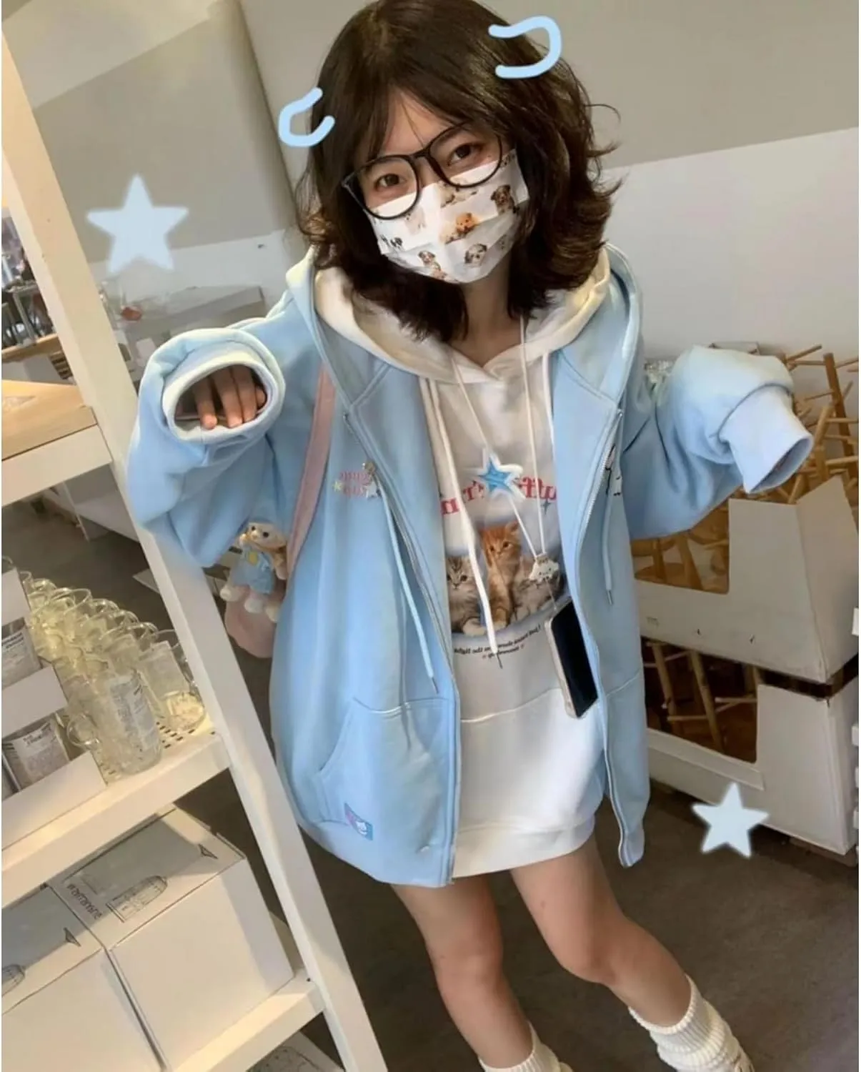 Cute Hoodie Kawaii Hoodie Y2k Hoodie Cartoon Hoodie Zip Up Hoodie Hoodies for Teen Girls Oversized Hoodie