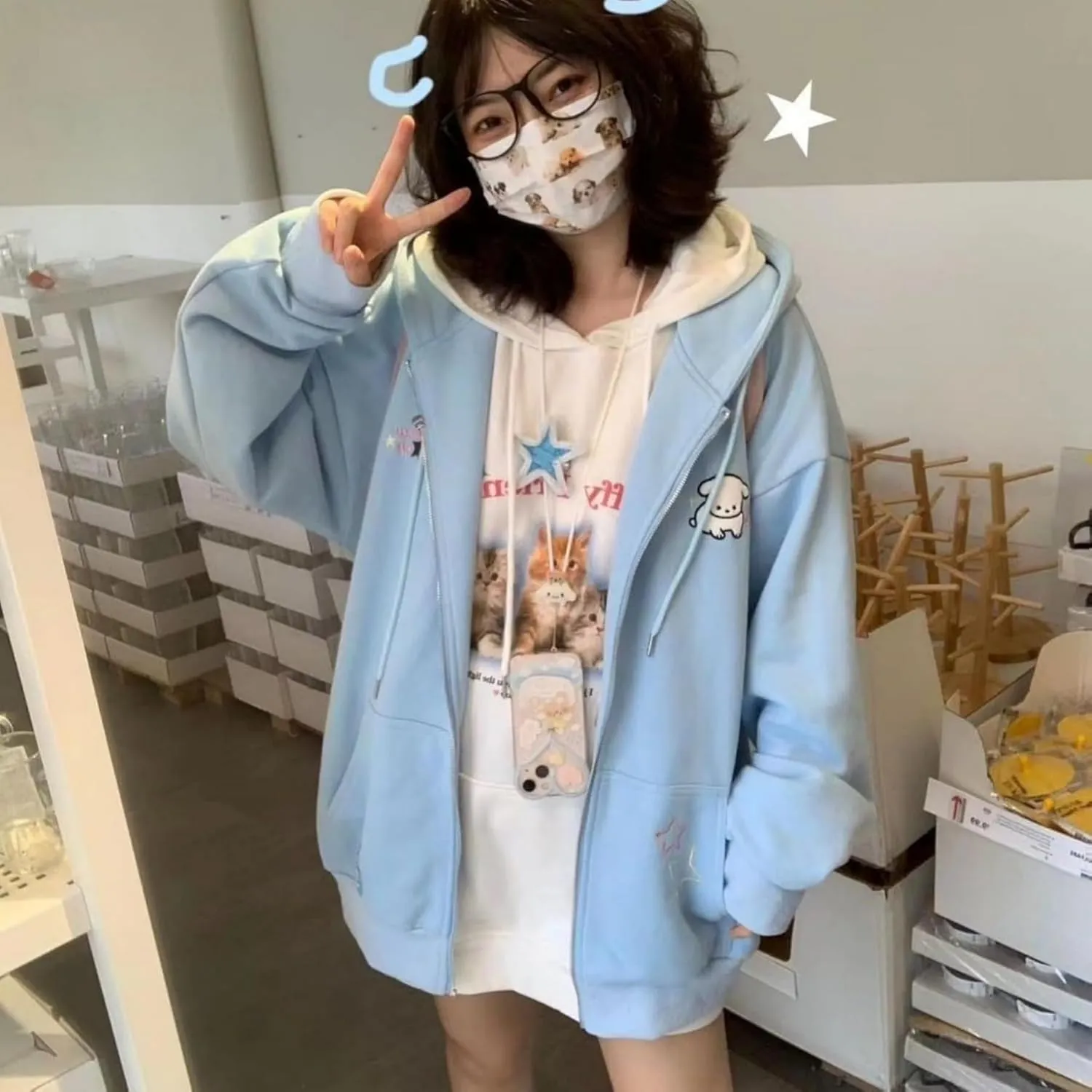 Cute Hoodie Kawaii Hoodie Y2k Hoodie Cartoon Hoodie Zip Up Hoodie Hoodies for Teen Girls Oversized Hoodie