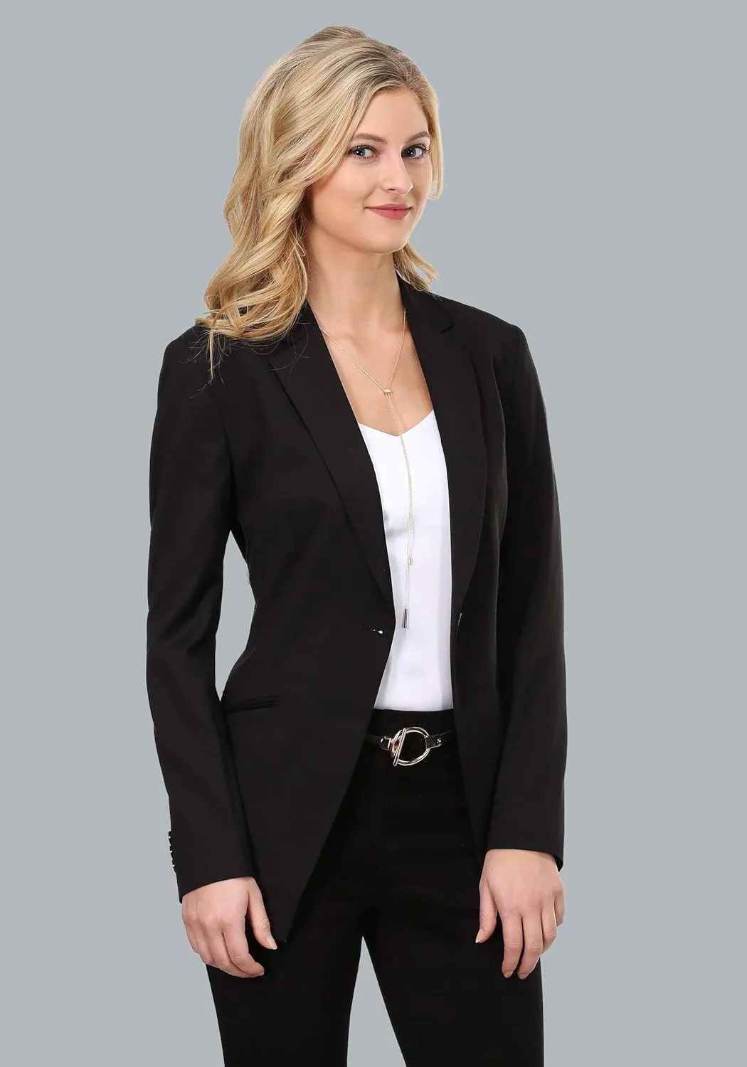 DC Comics Vintage Print One-Button Blazer for Women
