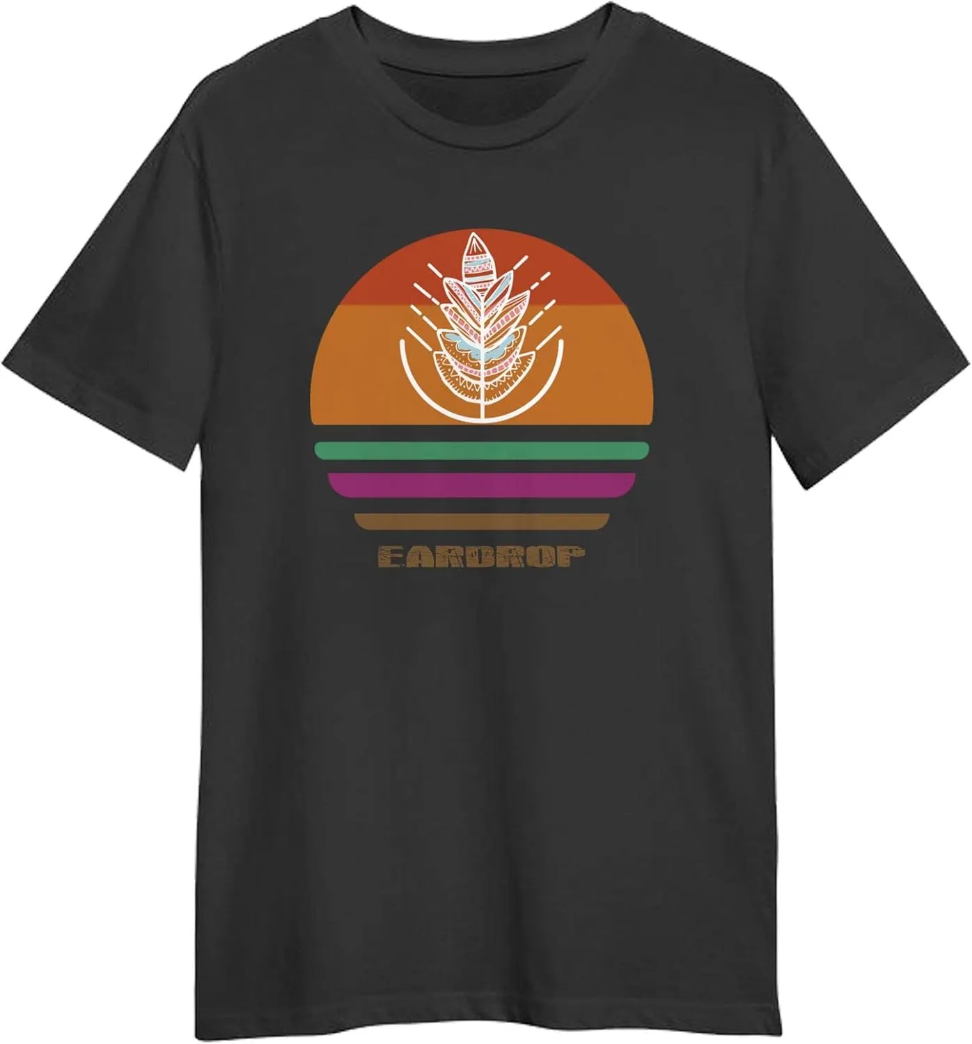 Eardrop Retro Sunset T-Shirt, Gift for Eardrop Retro Sunset T-Shirt, Funny Eardrop Retro Sunset T-Shirt Black