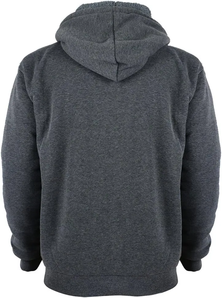 Facitisu Boys Fleece Hoodies Youth Sherpa Lined Full Zip Hooded Jacket Child Athletic Winter Warm Sweatshirts