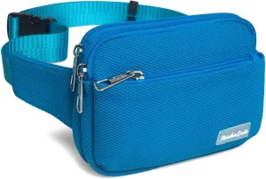 Fanny Pack Belt Bag Waist Pouch for Women Men Running Travelling Hiking Casual Fashion Daypack Sport Breathable Lightweight (Turquoise)