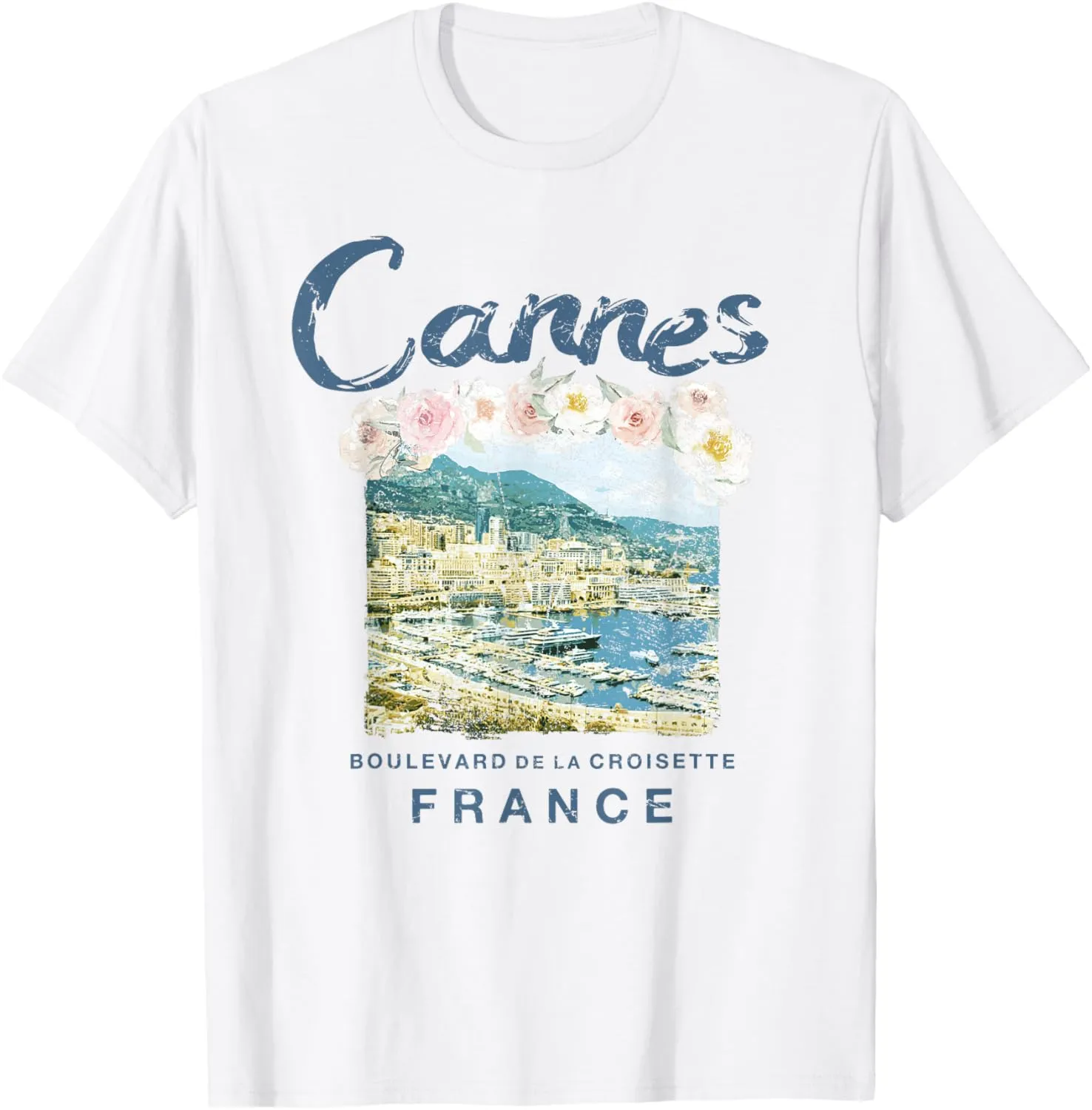 FRANCE Cannes French Riviera Vintage Travel T Shirt T-Shirt