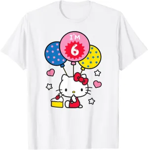 Hello Kitty I'm 6 Birthday T-Shirt T-Shirt