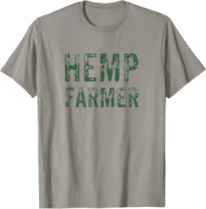 Hemp Farmer T-Shirt Farm Organic Oil Herbal Vegans Medicine T-Shirt