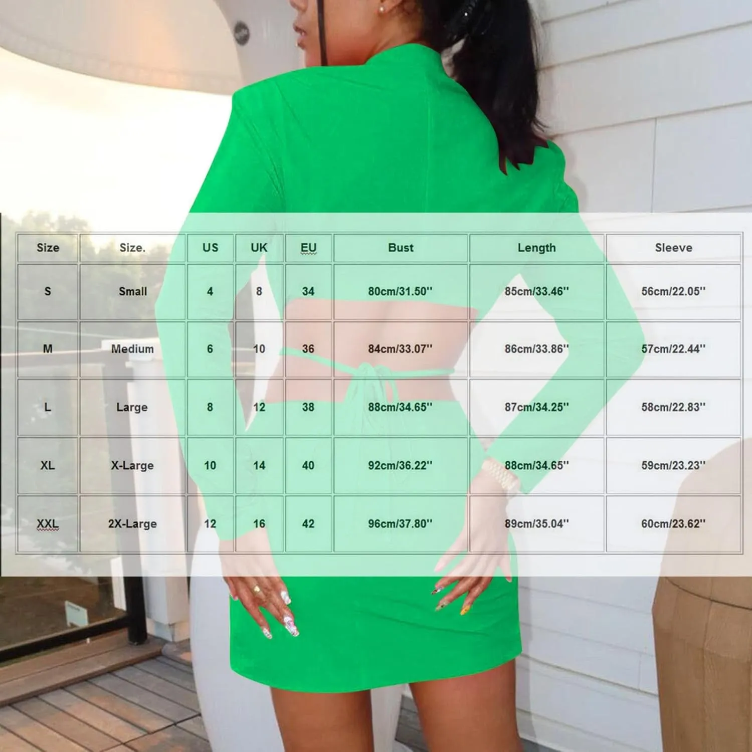 HGps8w Women's Sexy Cutout Waist Blazer Dresses, Double Breasted Long Sleeve V Neck Suit Jacket Mini Dress