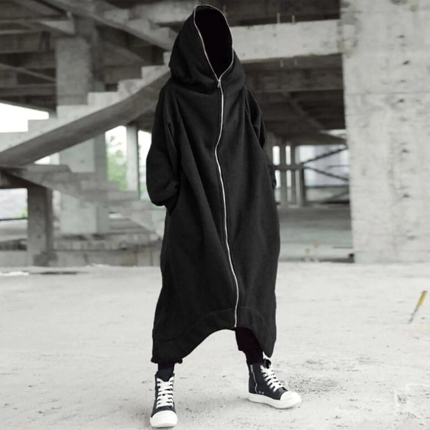 Hoodies for Men Winter Casual Loose Solid Hooded Sweater Top Sports Hooded Jacket Y2K Pullover Hoodie Full Zip Long