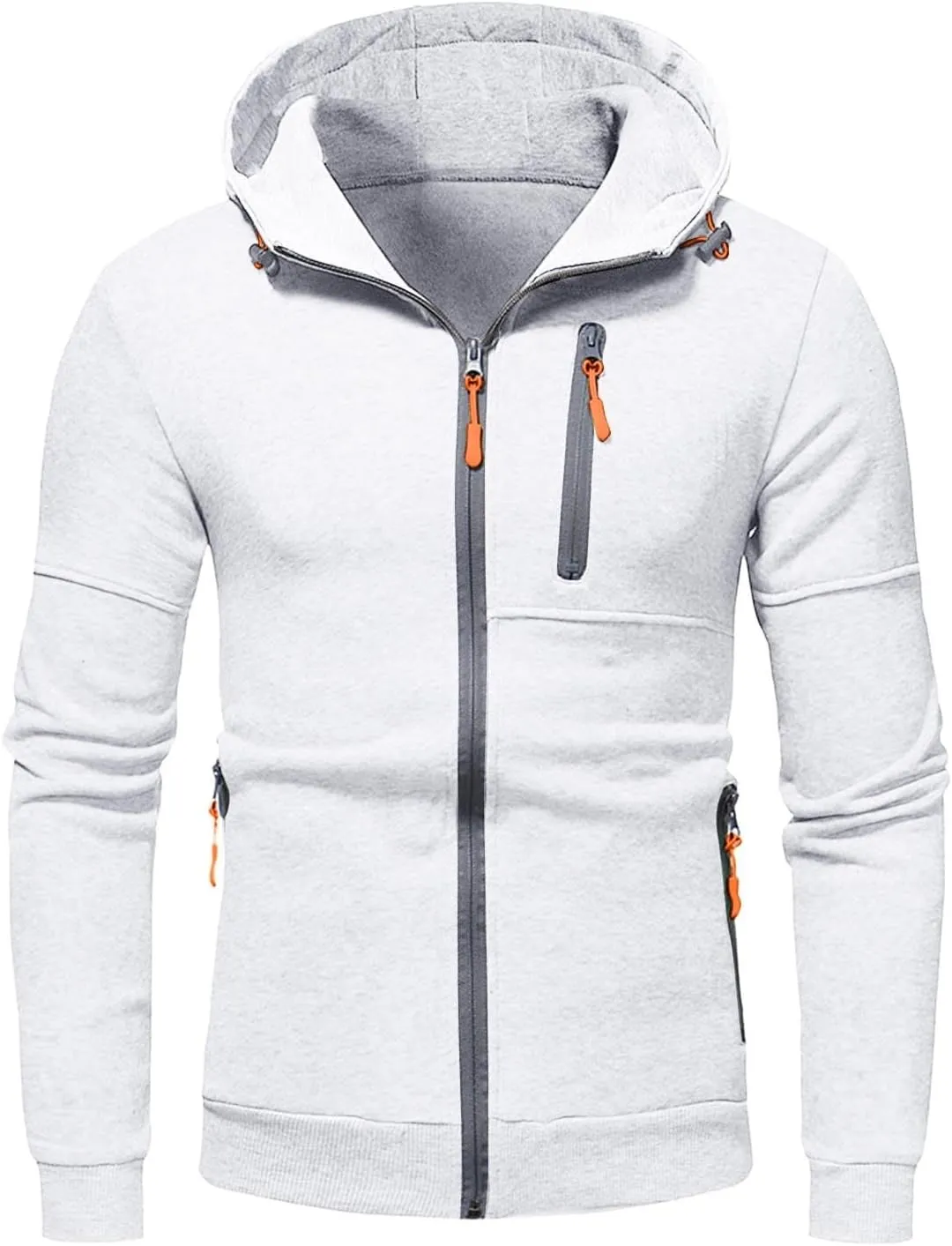 Hoodies Mens' Autumn Winter Long Sleeve Zipper Hooded Sweatshirt Cardigan Long Sleeve Sweatshirt Sports Hooded Jacket