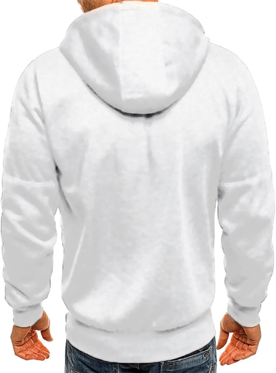 Hoodies Mens' Autumn Winter Long Sleeve Zipper Hooded Sweatshirt Cardigan Long Sleeve Sweatshirt Sports Hooded Jacket