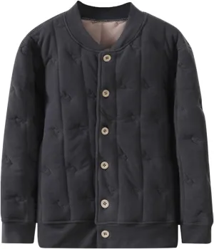 Kids Winter Coat Fleece Lined Quilted Jacket Padded Coat Boys Girls Button Down Cotton Thicken White Shorts For Boys