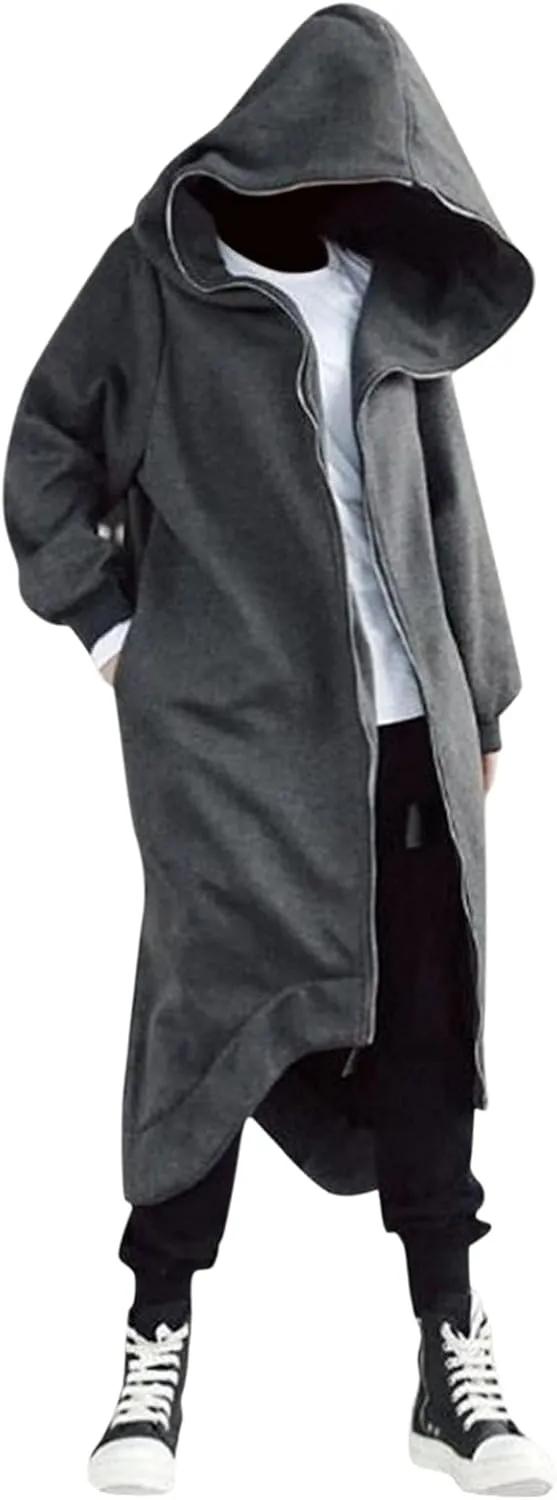 LCMTWX Hoodies for Men Winter Casual Loose Solid Hooded Sweater Top Men's Hooded Fleece Sweatshirt Heavyweight Fleece