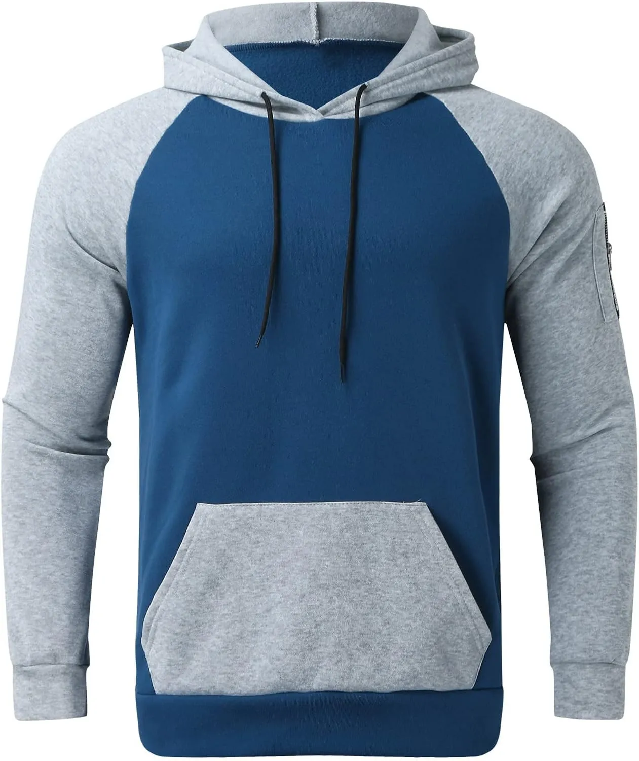 LCMTWX Mens Hoodies And Winter Fashion Coat Jackets Casual Stitching Hooded Zipper Sweater Pullover Hooded Sweatshirt for