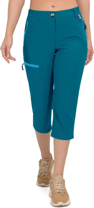 Mapamyumco Women's Ultra Breathable Lightweight Quick Dry Capri Pants Slim Golf Hiking