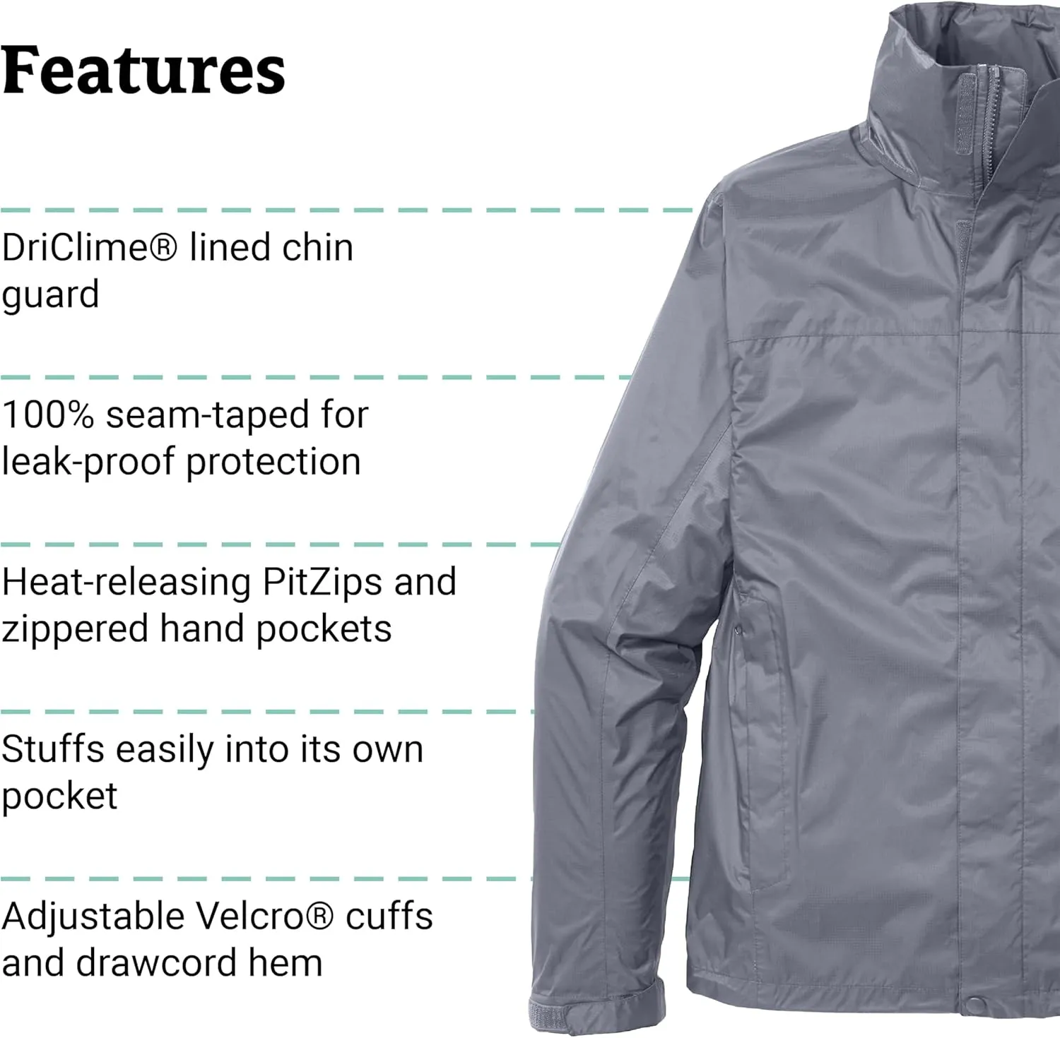 MARMOT Men's Precip Eco Waterproof Rain Jacket - 100% Recycled, Breathable, Lightweight, Packable Raincoat