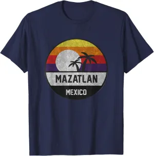 Mazatlan Retro Sunset Vintage T-Shirt T-Shirt