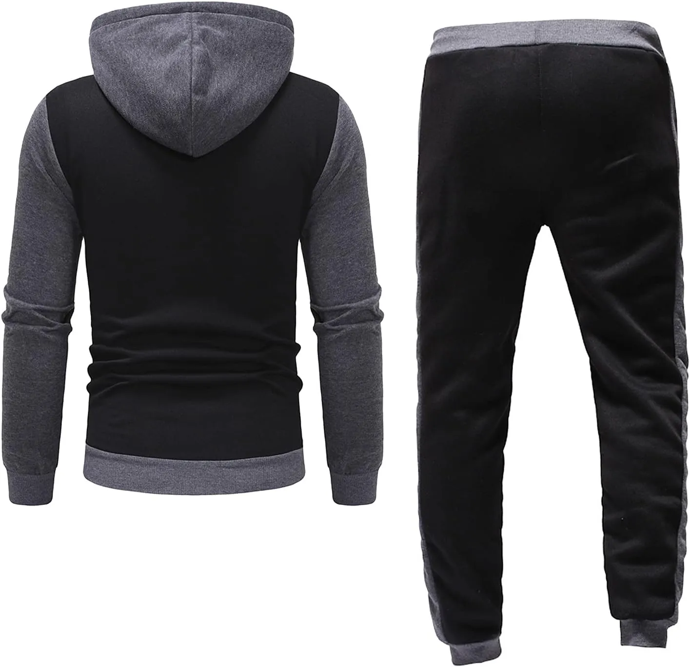 Men Fashion Hoodies Sweatshirts Winter Sports Casual Fitness Suit with Dots Hoodie Sweatshirt and Pants