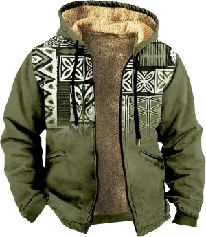 Men Hoodie Zip Up Winter Sherpa Lined Sweatshirt Sherpa Lined Full Zip Hoodie Heavyweight Thick Warm Fleece Jacket