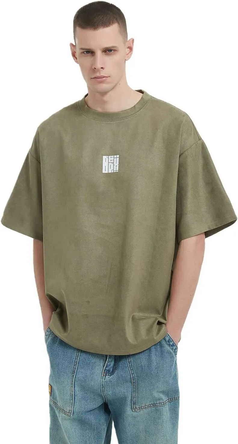Men T Shirt Streetwear Harajuku Tops Short Sleeve Crewneck T-Shirt