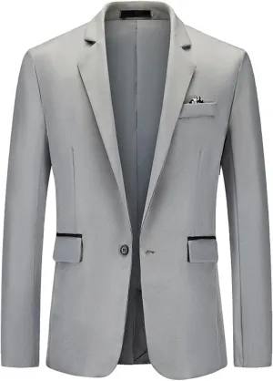 Men's Casual Knit blazer Suit Tuxedo Acket Business Suits Wedding Party Homecoming Suits For Men black suit jacket