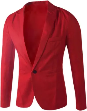 Men's Classic Fit Plaid Casual Blazer Jacket Notched Lapel Two Button Suits Coats Striped Business Blazers Coat