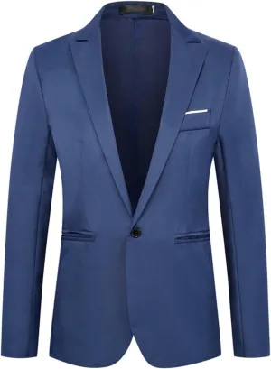 Mens Coat Casual Lightweight Blazers One Button Business Sports Jackets, Casual Blazers for Men, Dress Jacket