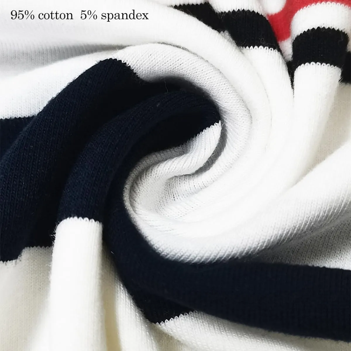 Men's Crew Neck Stripe T-Shirt Loose Short Sleeved Cotton T-Shirt