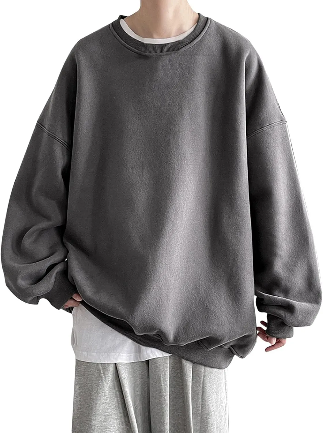 Men's Hooded Sweatshirts Long Sleeve Mens Casual Hoodie Splicing Casual Long Sleeve Drawstring Pullover with Pocket