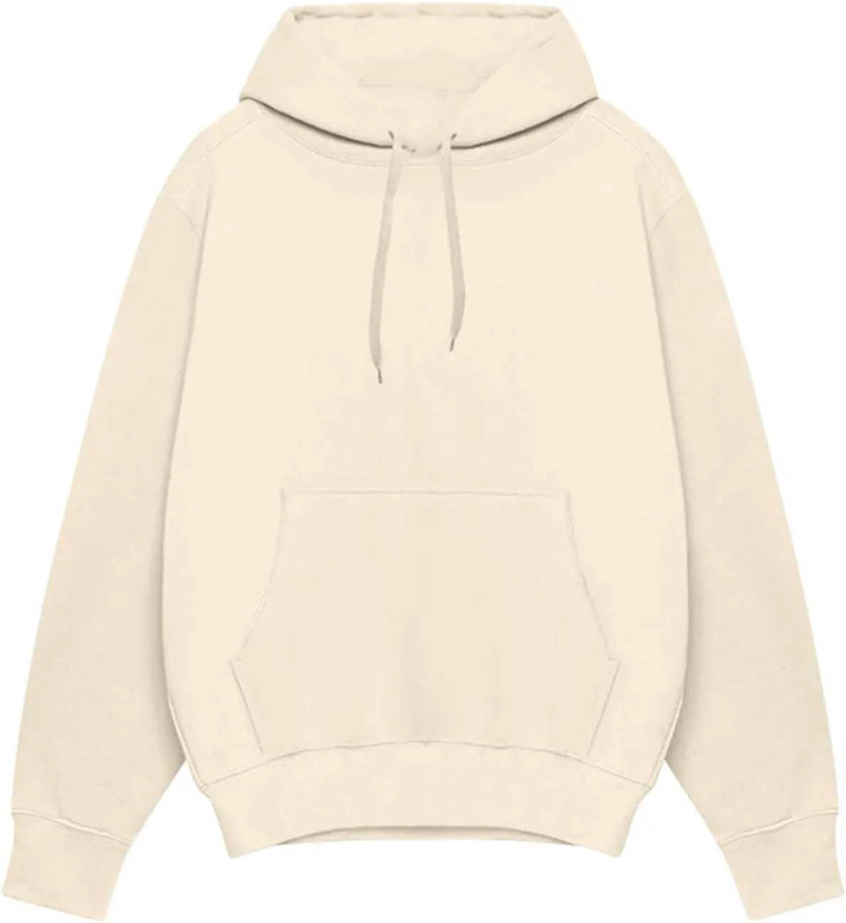Mens Hoodies Pullover Long Sleeve Casual Fashion Sweatshirts Soild Color Drawstring Gym Hooded Shirt with Pocket