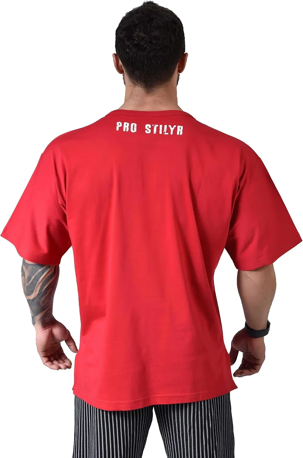 Men's Oversize T-Shirt, Cotton Buttoned Collar, Comfort Design Short Sleeve T-Shirt