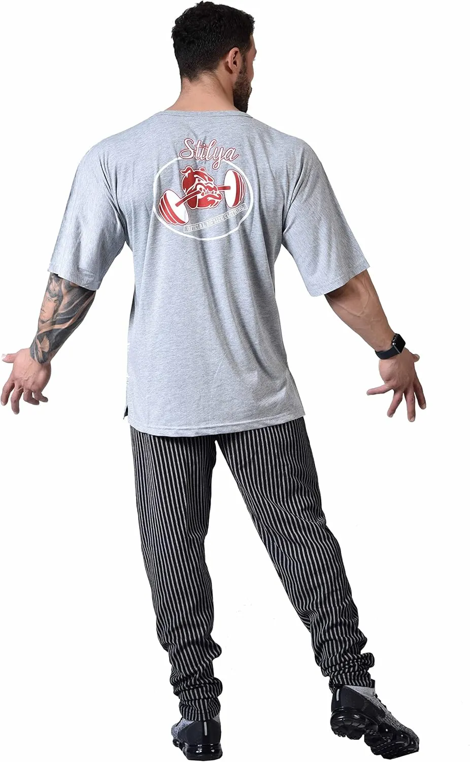 Men's Oversize T-Shirt, Cotton Buttoned Collar, Comfort Design Short Sleeve T-Shirt