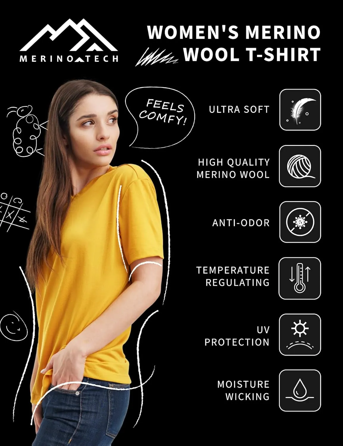 Merino.tech womens T-shirt