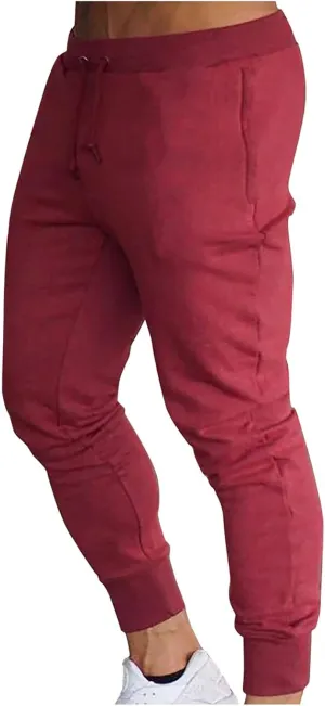 MIDOO Cargo Pants Men Slim Fit Twill Fitness Track Jogging Pants Casual Breathable Lightweight Work Hiking Pants Trousers