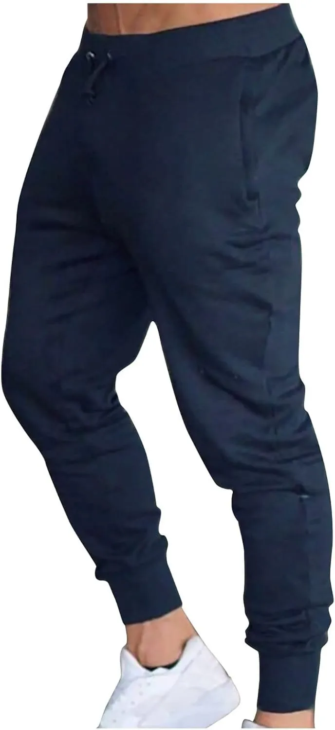 MIDOO Cargo Pants Men Slim Fit Twill Fitness Track Jogging Pants Casual Breathable Lightweight Work Hiking Pants Trousers