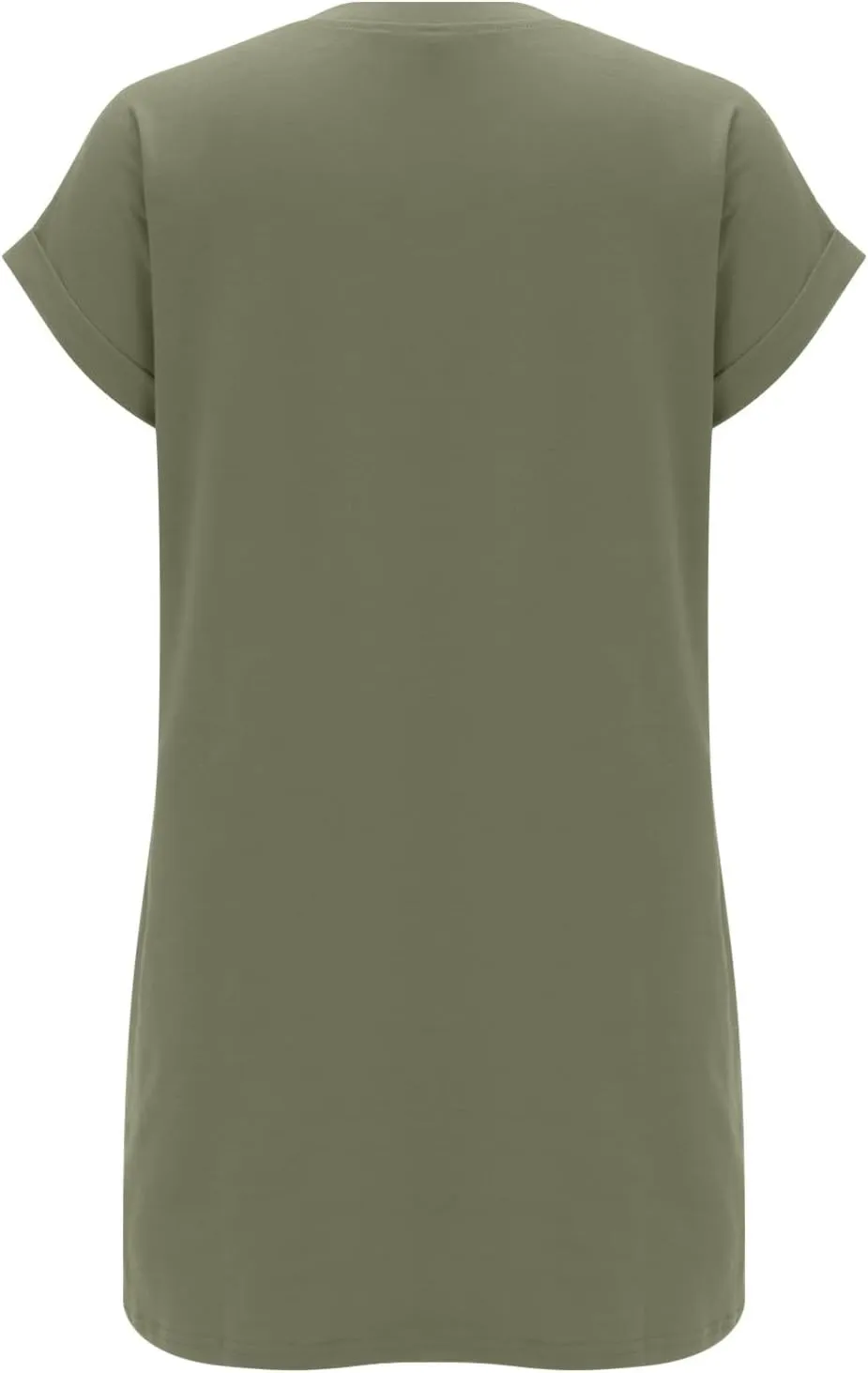 Moomoo Dresses for Women Solid Color Round Neck Batwing Sleeve T-Shirt Dress with Hidden Pockets