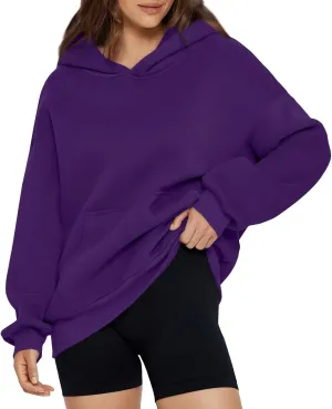 NBXNZWF Women's Oversized Hoodies 2025 Fall Y2K Clothes Long Sleeve Casual Loose Pullover Hooded Sweatshirts with Pocket