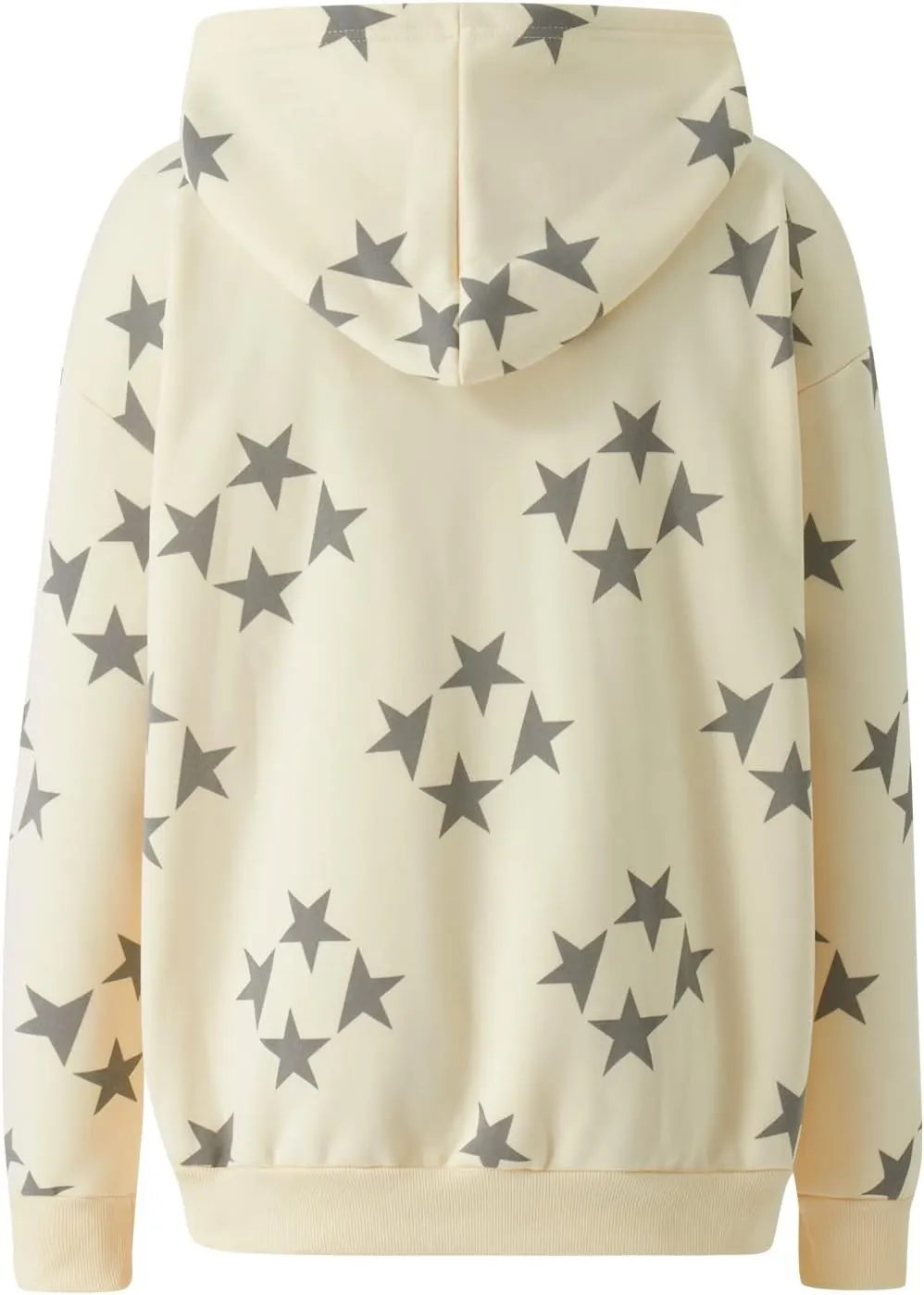 NUFIWI Women Graphic Printed Oversized Y2K Sweatshirt Zip Up Long Sleeve Hoodies Aesthetic Jacket Streetwear with Pockets