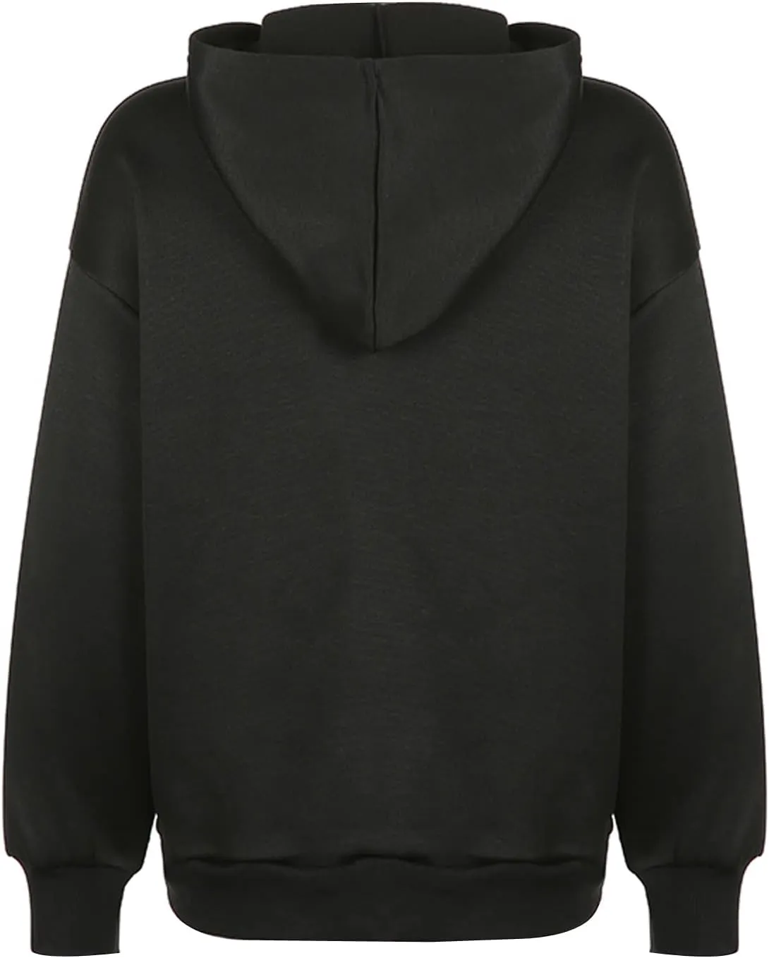 NUFIWI Women Graphic Printed Oversized Y2K Sweatshirt Zip Up Long Sleeve Hoodies Aesthetic Jacket Streetwear with Pockets