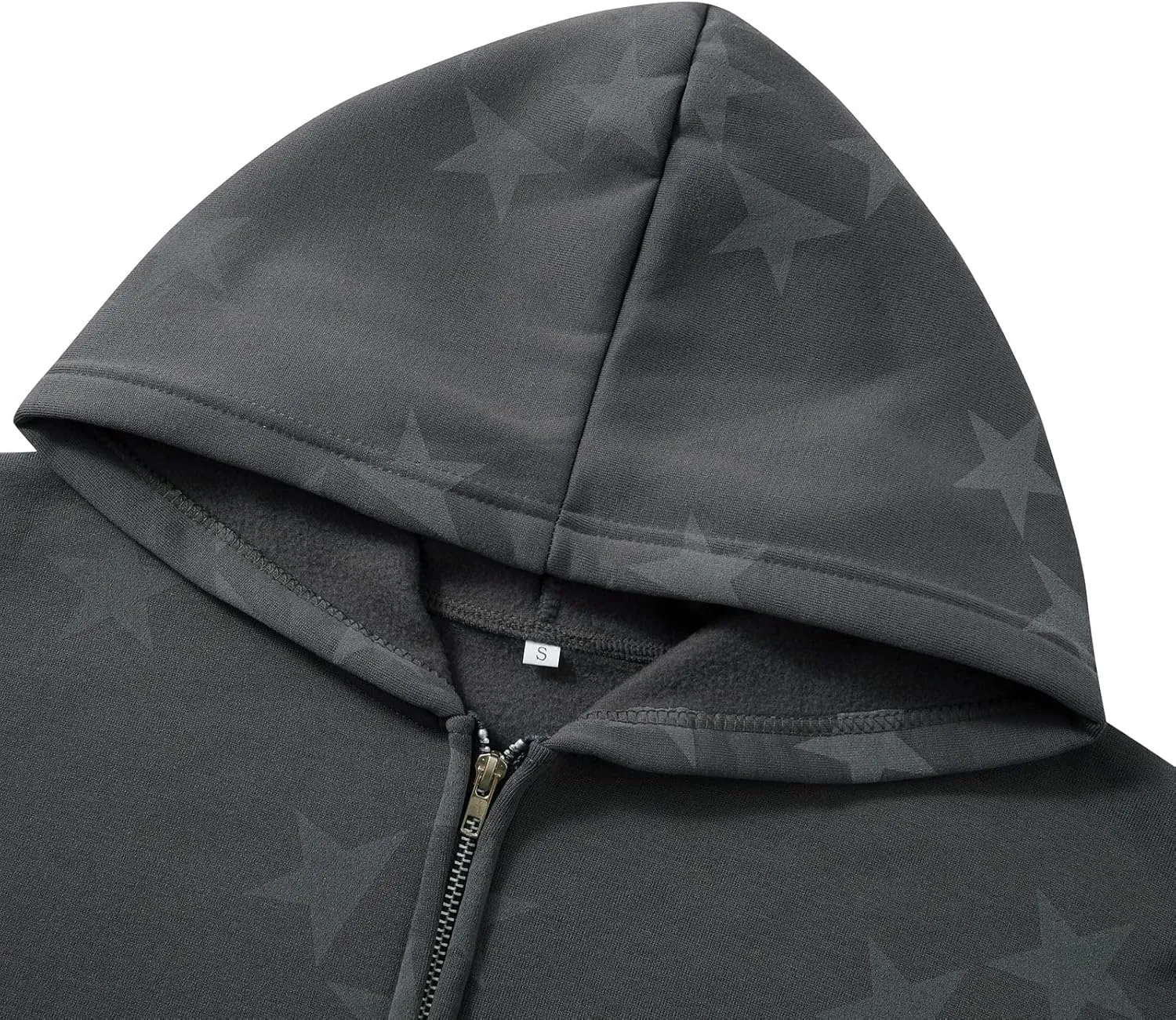 NUFIWI Women Graphic Printed Oversized Y2K Sweatshirt Zip Up Long Sleeve Hoodies Aesthetic Jacket Streetwear with Pockets